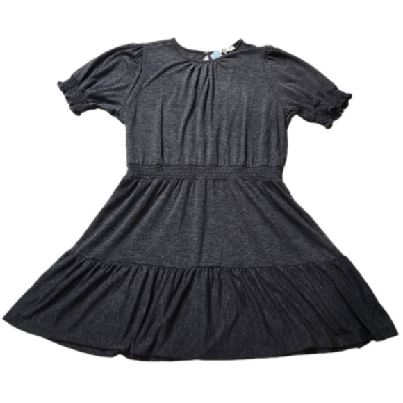 Jersey Dress Mini dress Scoop neck short sleeves Black Size XLp LOFT NWT - Picture 7 of 15